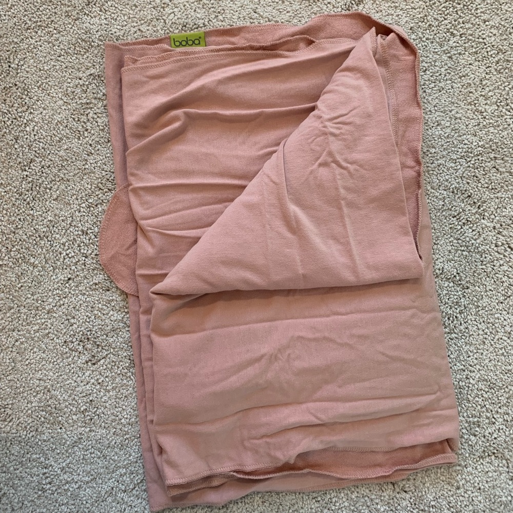 Never used. Pink Boba Infant Wrap. Smoke free/animal free home.